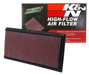 Volkswagen Touareg Engine Air Filter - K&N Engineering - High-Flow Drop-In Washable/Reusable - `02-`10